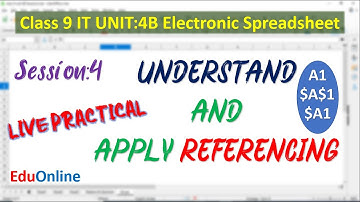 Understand and apply Referencing | Session 4 | Practical Demonstration | Unit 4B | Class 9 I T (402)