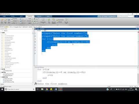 Programming concept of Coprime Number using MATLAB