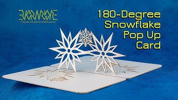 Snowflakes 180-Degree-Open OA/Kirigami Pop Up Card