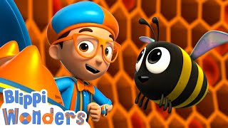 Blippi Wonders - Honey Bees! | Blippi Animated Series | Cartoons For Kids
