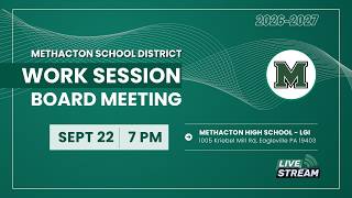 September 22, 2026, 7:00 PM - Work Session Board Meeting