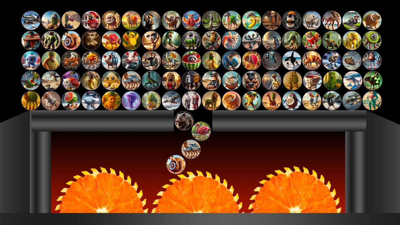 ALL 100 Italian Brainrot Survival Marble Race In Algodoo | Round 14