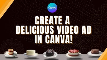 Create a Stunning Cake Ad in Canva | Process Step- by- Step