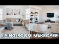 DIY LIVING ROOM MAKEOVER ON A BUDGET | LIVING ROOM DECORATING IDEAS | BUDGET ROOM TRANSFORMATION DIY