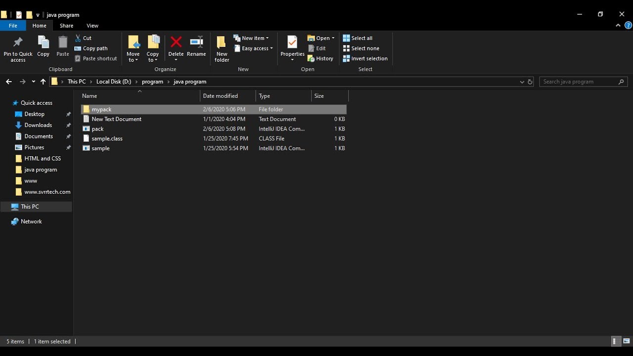 How to Run Package Java Program in Command Prompt(CMD) || SVRR TECH ...