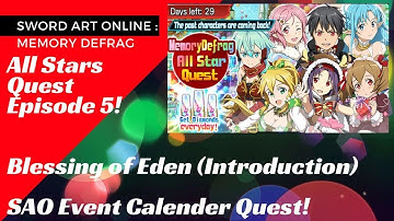 All Stars Quest Day 5!! [SAO - Memory Defrag]