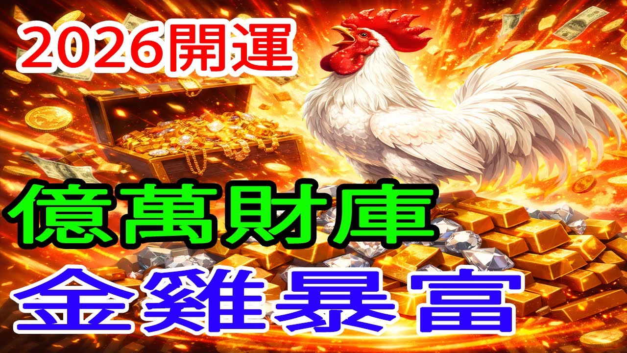 1957年屬雞💰命中藏「億萬財庫」！2026一開運門，山下火化真金，一朝暴富，錢多到擋不住！#1957年屬雞 #丁酉雞 #山下火命 #億萬財庫 #金雞暴富 #2026發大財