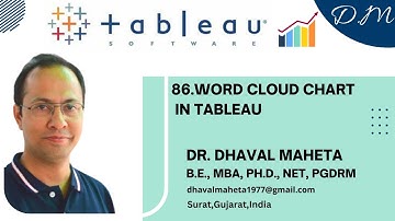 86. Word Cloud Chart in Tableau || Dr. Dhaval Maheta