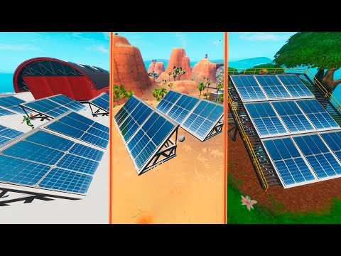 Vídeo: Ubicaciones De Paneles Solares De Fortnite: Dónde Visitar Un Panel Solar En La Nieve, El Desierto Y La Jungla En Fortnite