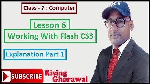 Lesson 6 Working with Flash CS3 Explanation Part 1