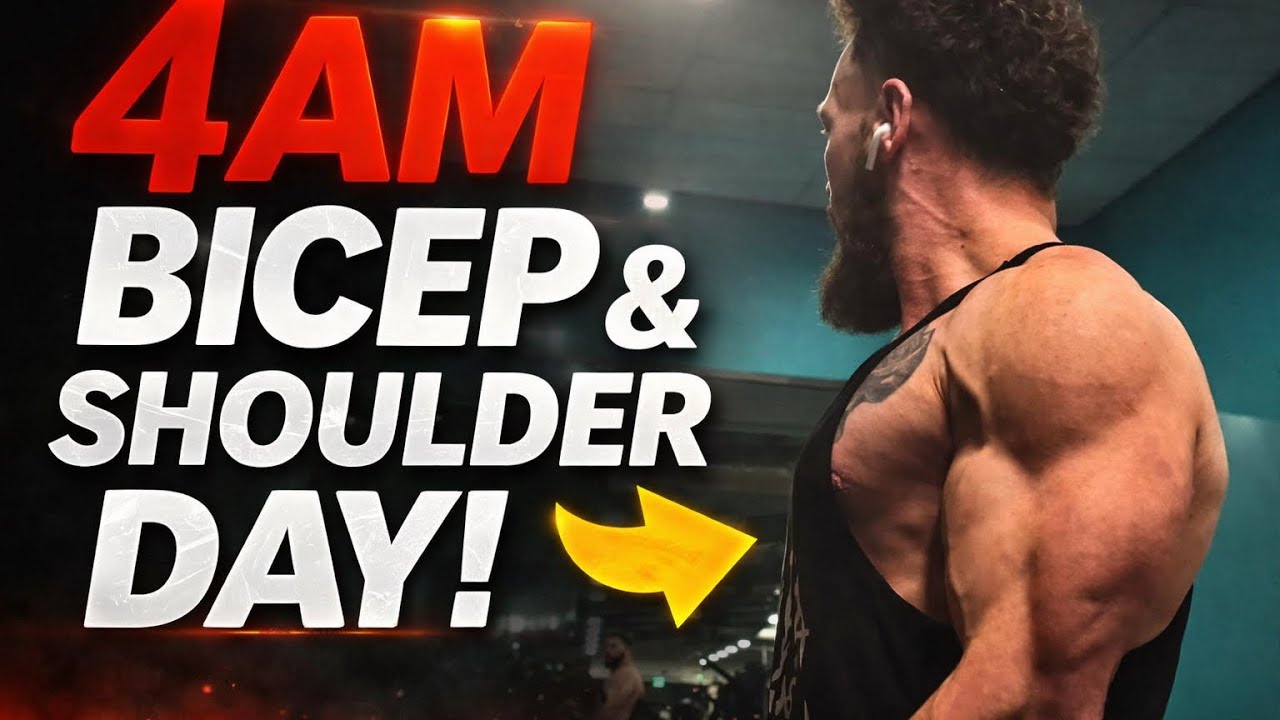 4am bicep and shoulder day ! #bodybuilding #motivation #gym #training ...