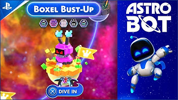 Astro Bot Boxel Bust Up All Bots & Puzzle Pieces! Astro Bot Boxel Bust Up Level Walkthrough!