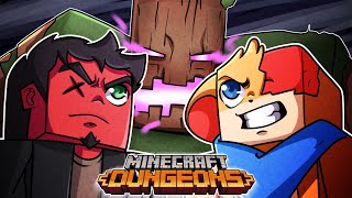 Fighting the newest minecraft boss! [minecraft dungeons] w/cartoonz