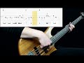 Led zeppelin  ramble on bass cover play along tabs in