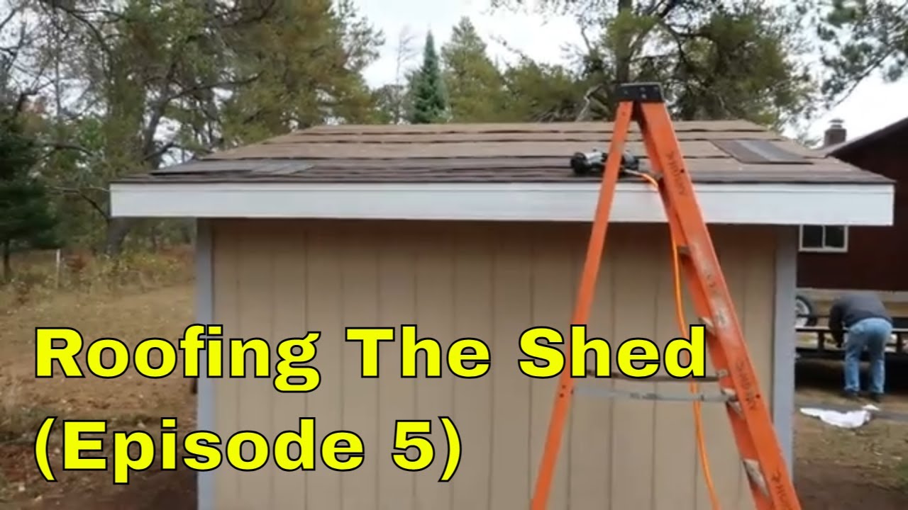 Roofing The New Shed - Episode 5 - YouTube