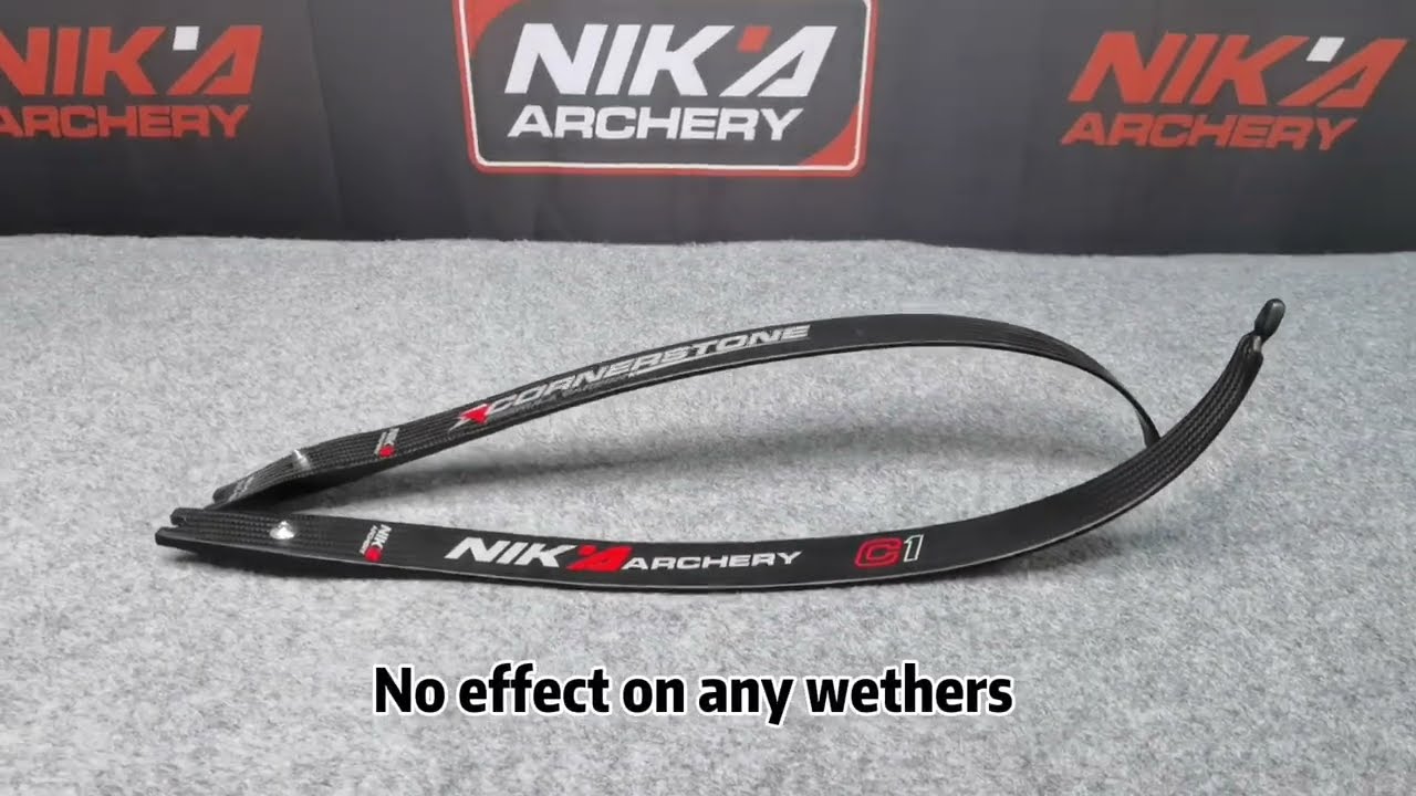 Branches D'arc Recourbé NIKA ARCHERY C1 - Carbone 68" 25H - 12-50 Lbs - Paire