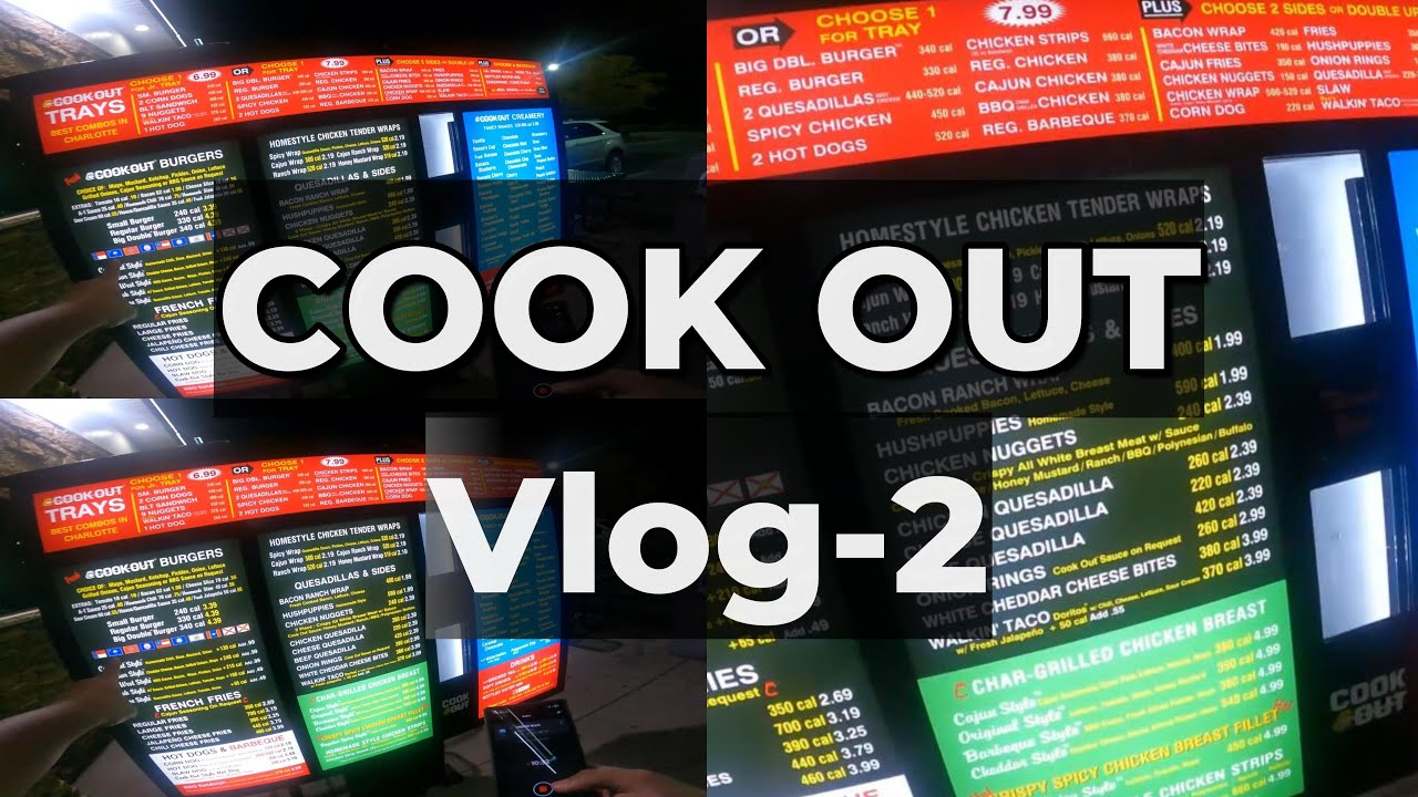 UNC Charlotte Late-Night Food Run | COOK OUT Vlog-2 🚗🔥