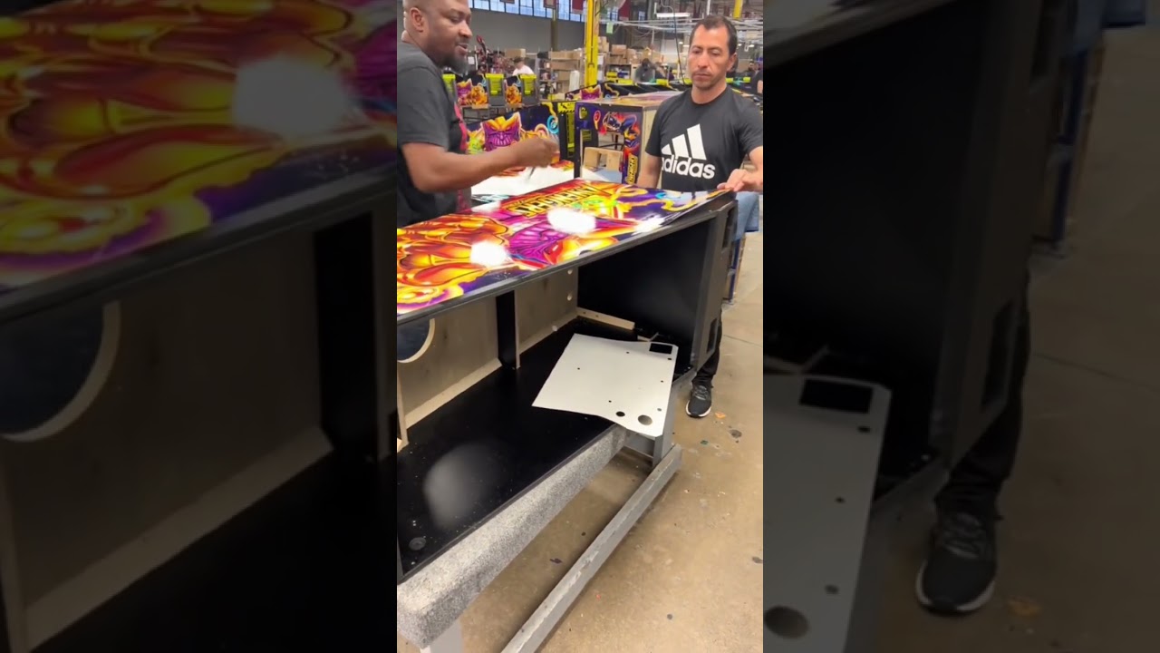 Here is how your pinball machine gets its cabinet art! 