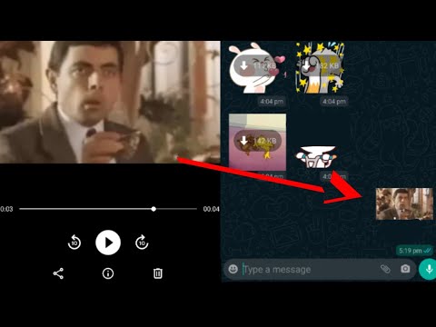 Convert MP4 video to WhatsApp Animated Stickers | Gallery video MP4 to WebP