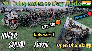 Episode-1⚡79th🇮🇳HYPER SQUAD RIDE❤️🔥Bundu To Jamshedpur❤️Long Ride🏍️💨 @DraggerBoi