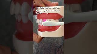 Are you brushing wrong way? #dentalawareness #howto #shorts screenshot 4