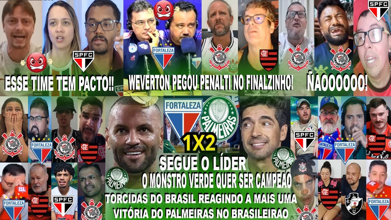 TORCIDAS DO BRASIL AO FORTALEZA 1X2 PALMEIRAS E WEVERTON PEGOU PENALTI NO FINALZINHO - TEM PACTO!!