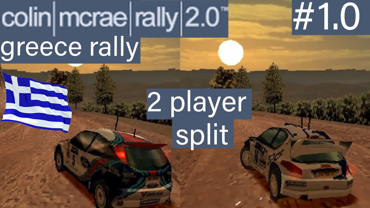 Greece Rally Championship 2 Player split screen [Colin McRae Rally 2.0] [PS1] [#10]