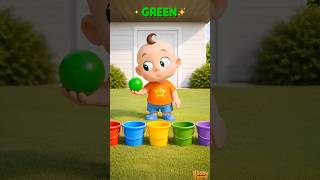 Learn Color Names With Colorful Buckets Fun Kids Learning Video Nursery Rhymes & Kids Songs