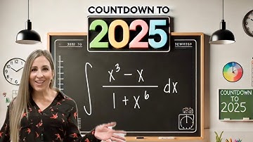 AFTELLEN naar 2025: 13 integralen in 13 dagen! ∫ (x^3-x)/(1+x^6) dx | Wiskunde met Professor V