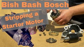 Bosch Starter Motor - Strip Down & Rebuild, fixing a slow/poor crank without parts