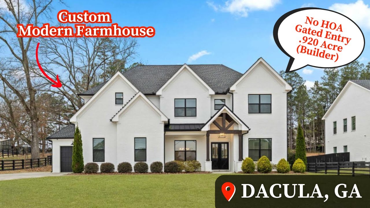 Жизнь в Дакуле, Джорджия | Современный загородный дом, построенный по индивидуальному проекту | О...