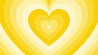 Yellow Heart Background Screensaver Loop 1 Hour 1080p HD