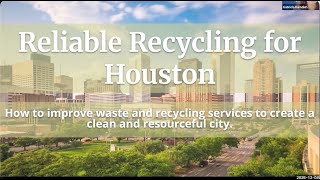 Reliable Recycling for Houston: How to improve waste and recycling services