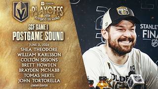 🎥 SCF Game 1 POSTGAME SOUND: Theodore, Karlsson, Sissons, Howden, McNabb, Hertl & Tortorella
