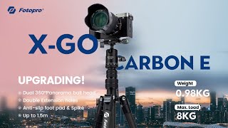 Fotopro X-GO Carbon E2 + 42QP Ballhead Carbon Fiber Tripod XGO Carbon E 2 + 42 QP X GO GARANSI RESMI