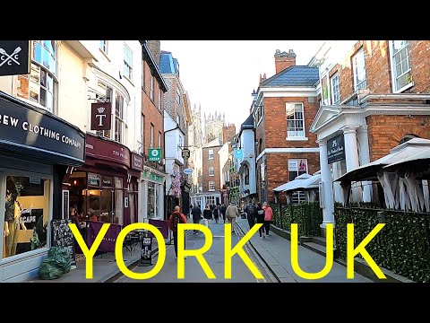 York City Centre Virtual Walk (2022) | A day in YORK UK