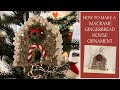 How To Make A Macrame Gingerbread House Ornament | Macrame Tutorial