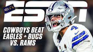 Full Reaction Cowboys Beat The Eagles & Rams Dominate The Bucs Sc With Svp