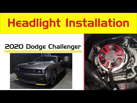 Remove Change Install Dodge Challenger Headlight Bulb Replacement LED