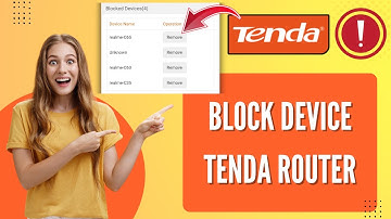 How to block tenda router user || How to block device in tenda router