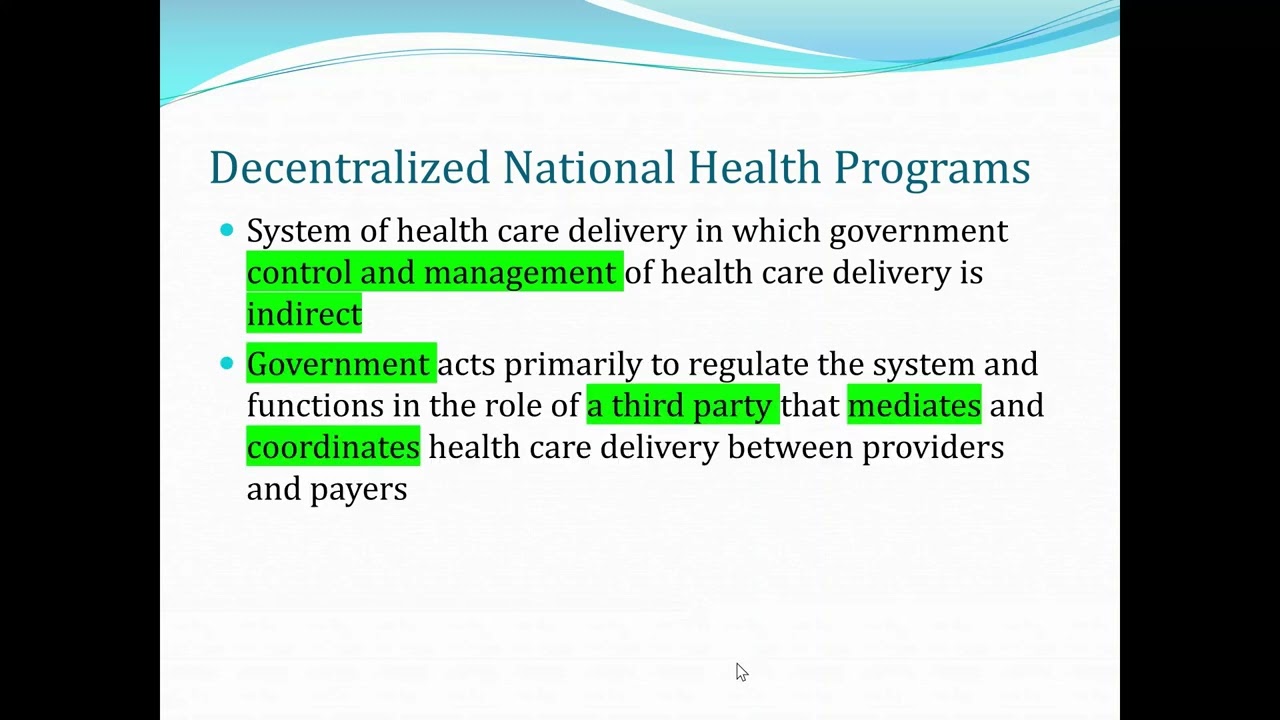 Medical Sociology Module 15 Global Healthcare: Classification of Healthcare Systems