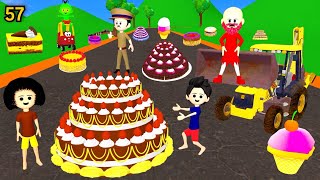 CINCHU KI SHAITANI (PART 57) | Cake Wala Cartoon | Desi Comedy Video | Cartoon