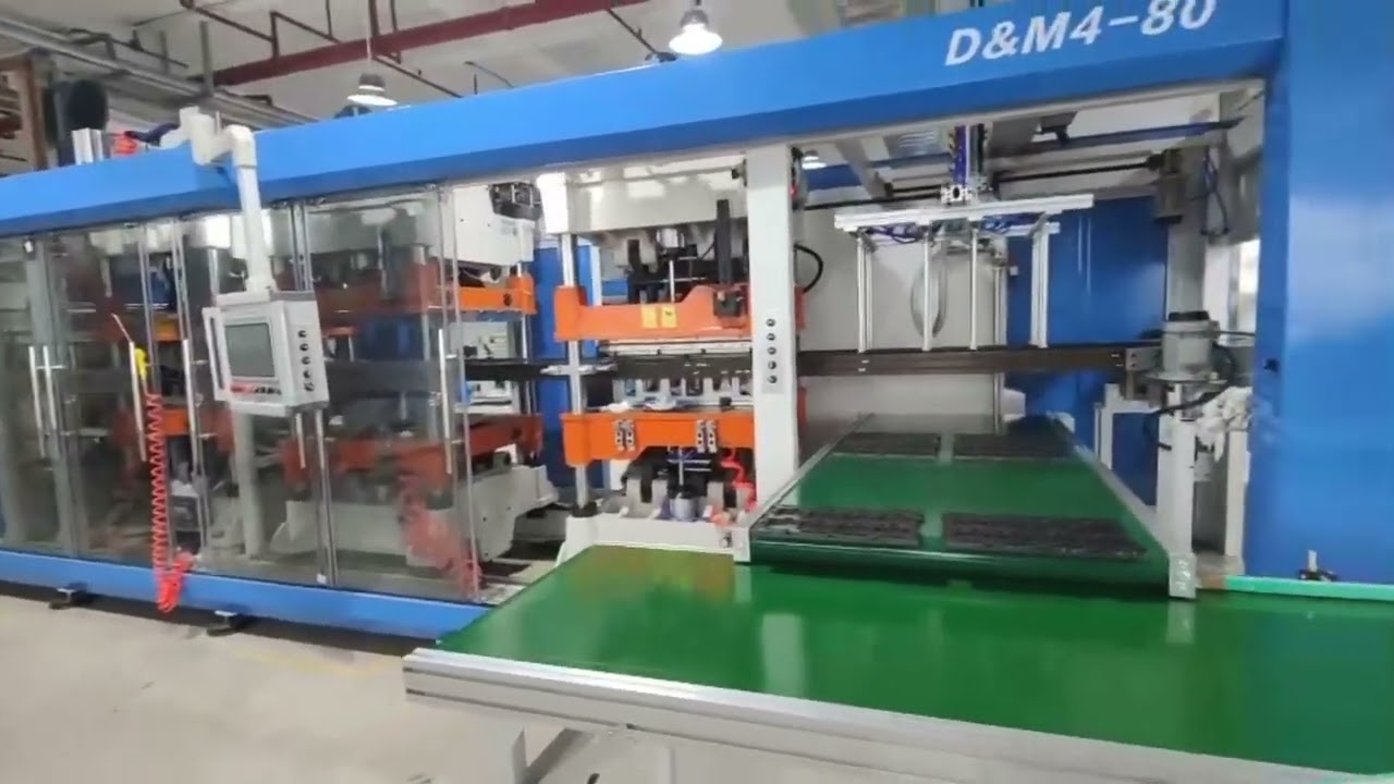 4 stations thermoforming machine for Industry plastic packaging, electronic packaging