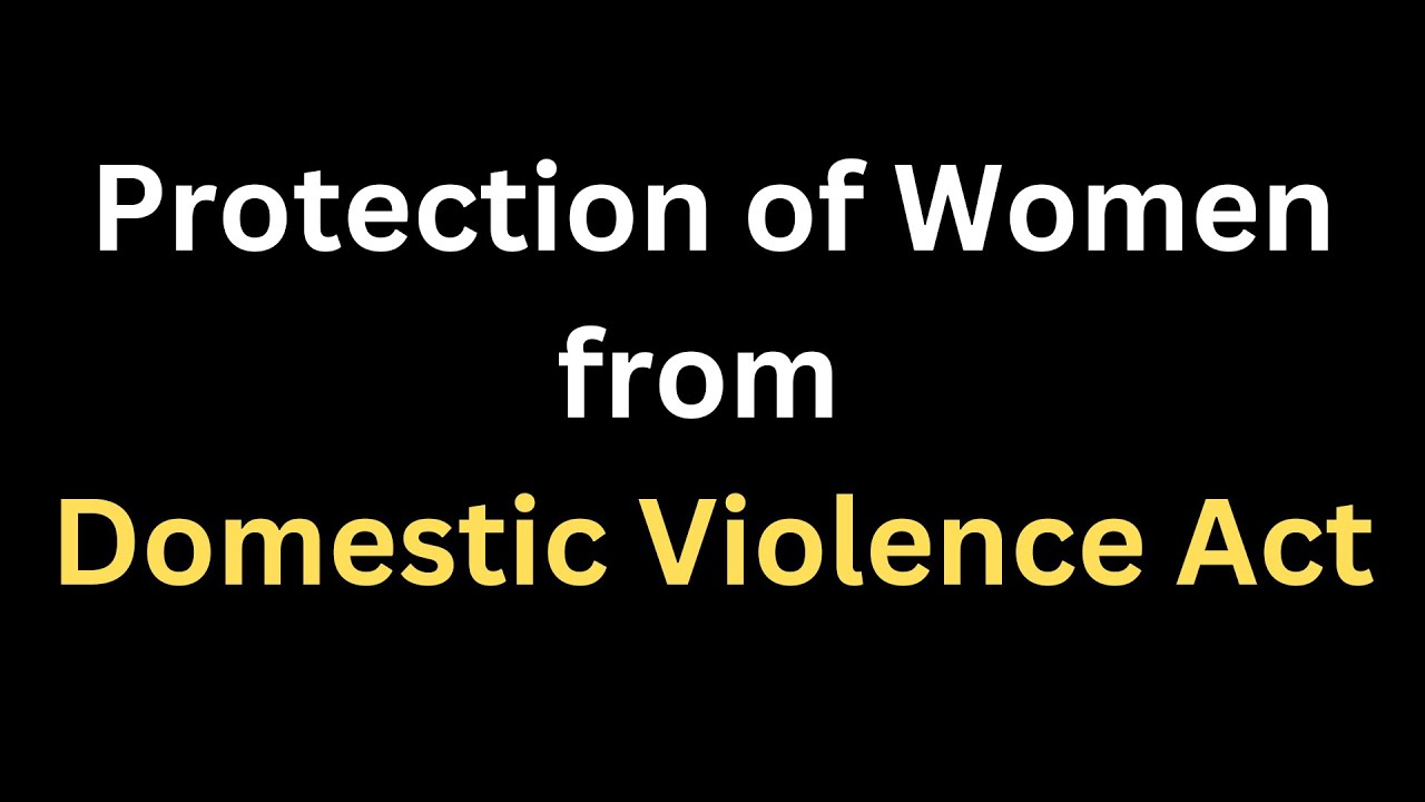 Limitation Law to the Protection of W omen from Domestic Violence Act I