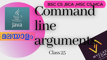java 25-Command line arguments in a Java Program(Malayalam)മലയാളത്തിൽ