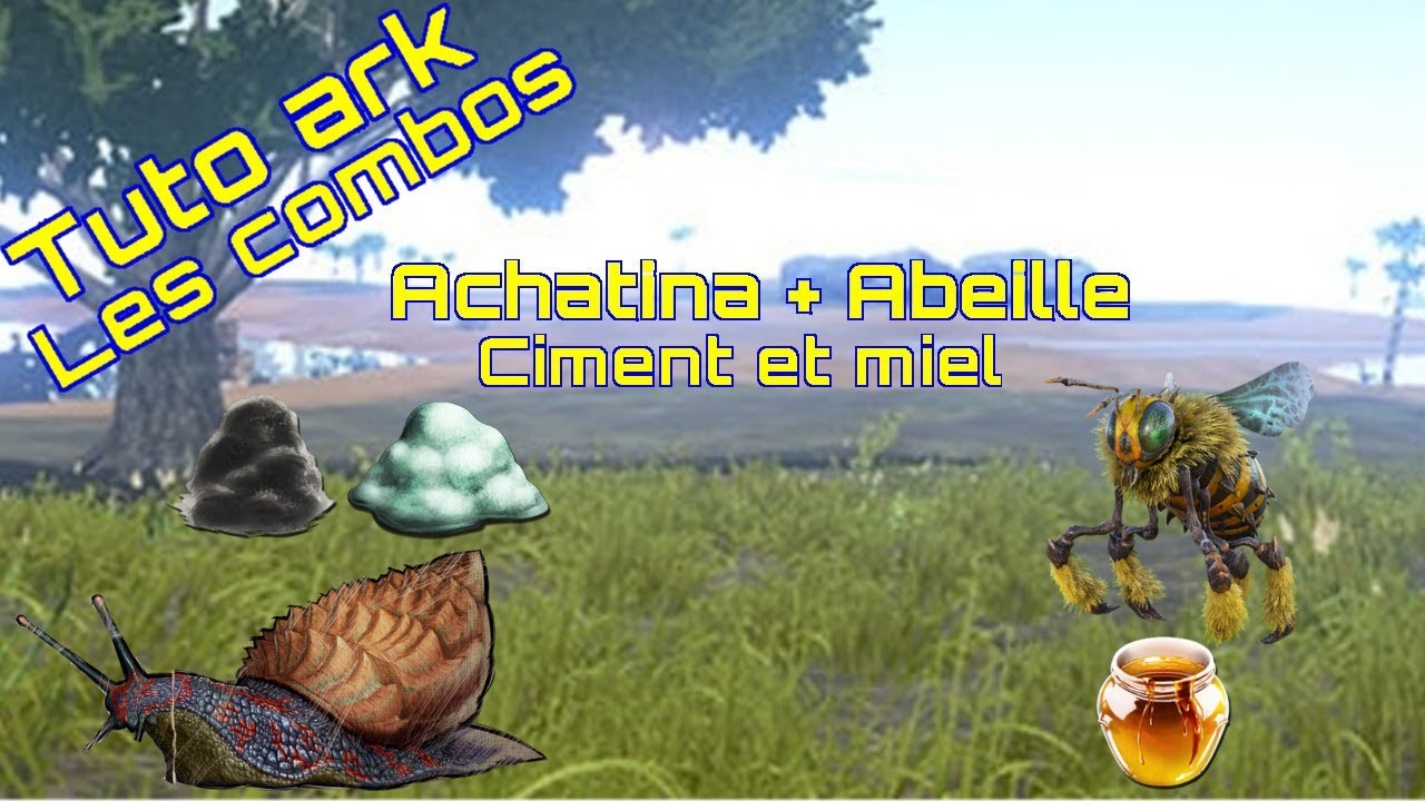 Tuto Ark Achatina Et Abeille Ciment Et Miel A Volonte Ps4 Pc One Fr Youtube
