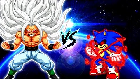 Goku SSJ Infinity Ultra Instinct V2 OP VS Sonic Chaos V3 RN OP (all form) in Jump Force Mugen