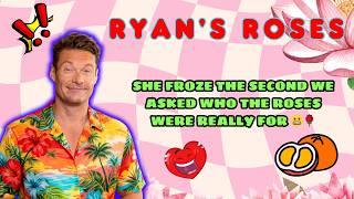 She Froze the Second We Asked Who the Roses Were Really For 😬🌹 | Ryan Seacrest Net Worth