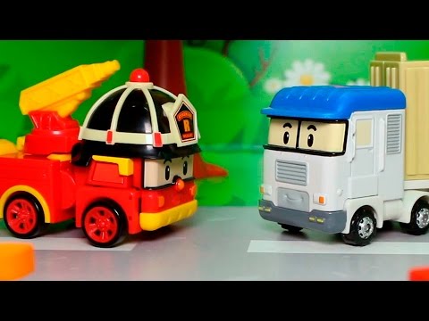 Видео для детей с игрушками Робокар полли - Телевидение.
