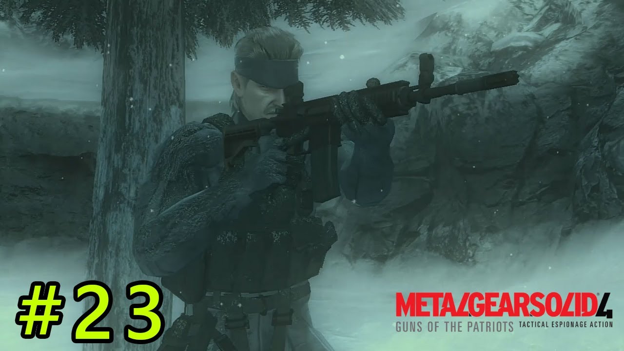 Mgs4 雪の中での戦いクライング ウルフ戦 23 メタルギアソリッド4 Youtube